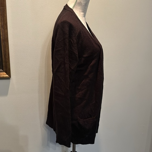 Sofra women’s black sweater button up cardigan NWT L - Picture 6 of 11